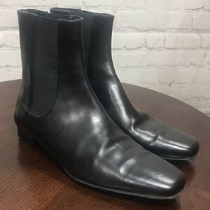 5 COLE HAAN Black Slip on Very Chic Ankle Boots